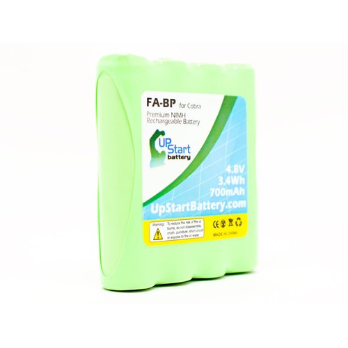 2 Pack - Replacement for Cobra PR240 Battery - Compatible with Cobra FA-BP Two-Way Radio Battery (700mAh 4.8V NI-MH)