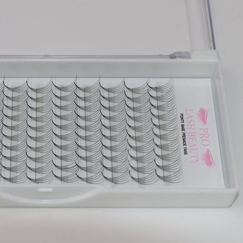 Premade Fans Eyelash Extensions Premade Volume Lash Extensions 6D-C-0.10-9-16 mix Pointed Base Fans 0.10 Premade Volume Fans C D Curl 6D-C-0.10,9-16mix