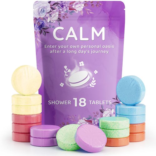 18 Pack Shower Steamers - Easter Basket Stuffers, Birthday Gifts - Shower Bombs with Lavender Mint Rose Coco Ocean Grapefruit Natural Fragrance, Self Care & Relaxation Gifts for Women and Men