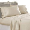 Luxurious 1200 TC Queen Beige Solid Egyptian Cotton 3 PC Duvet Set 1200TC