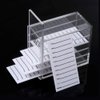 Amber Lash 5 Layers Clear Acrylic Lash Storage Case for Eyelash Extension, Pallet Holders organizer