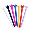 MUXSAM Plastic Golf Tees 2 3/4 inch/70mm, Unbreakable 100 Pack Bulk Long Stronger Upgrade Durable Stable Reduce Friction Side Spin Tee for Men Women (Random Colors)
