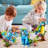 INSOON 3 in 1 Flower Cat Parrot Butterfly Building Set, Animal Figures Building Toy for Home Office Art Decor, 412 PCS Building Block Gift for Kids Boys Girls Ages 6 7 8 9 10 11 12+ Adults