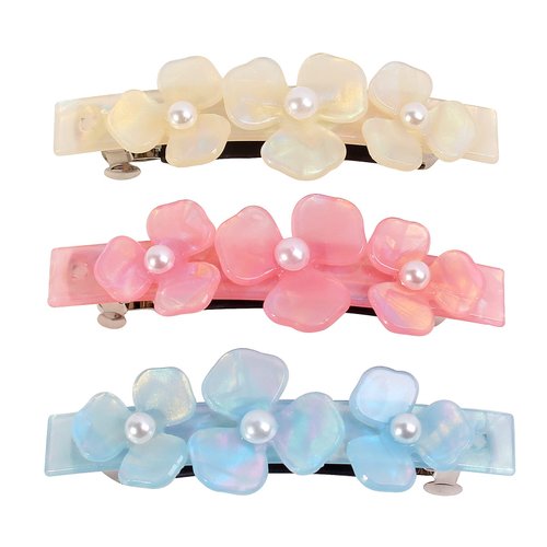 Jayongnee clip Dasiy Flower Hair Barrettes Clips for Women,Daisy Small Floral Style Barrette, Dec...