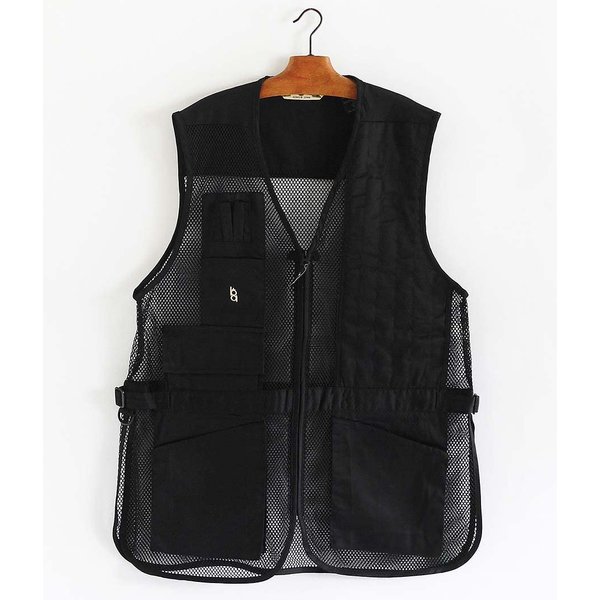 Bob-Allen Shooting Vest, Left Handed, Black, Medium