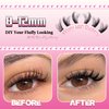 Fox Eye Lash Clusters Left & Right Lashes Cluster Wipsy Lashes Eyelash Extensions C Curl Cat Eye Lashes Natural Individual Lashes DIY Lash Extension by Hushlibaby