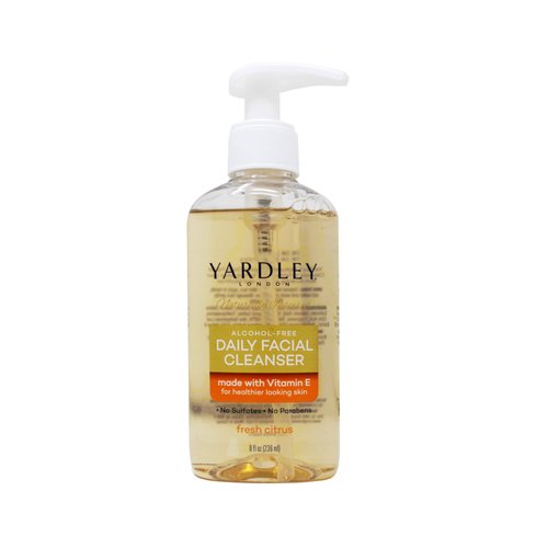 Yardley London Alcohol-Free Daily Facial Cleanser, Fresh Citrus, 8 fl oz