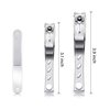 Mudder 3 Pieces 360 Degree Rotary Nail Clippers Set, Stainless Steel Fingernail Toenail Clippers Trimmer and Cutter with Nail File, Easy Grip Nail Cutter Gifts for Men and Women