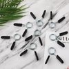 8pcs 1 Inch Barbell Clamps, Stainless Steel Spring Collar Clips Fitness Bar Clips Weight Lifting Dumbbell Weight Bar Clamps for Many Gym Equipment Strength Training Accessory