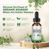 Soursop Bitters Liquid Organic: Soursop Leaf & Fruit Botanical Extract - Soursop Liquid Drops for Cell Support & Regeneration - Immune Support, Relaxation, Liver Health, and Sleep Aid for Men & Women