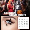 Eye Shadow Tattoo Sticker 8 Pcs Bat Spider Decorative Eyeliner Eyeshadow Patch Halloween Eyeliner Stick Scary Fashion Party Makeup Tools