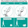 2 Dog Leash, 360° Swivel No Tangle Double Dog Walking & Training Leash, Comfortable Shock Absorbing Reflective Bungee Lead Walk 2 Dogs with Ease