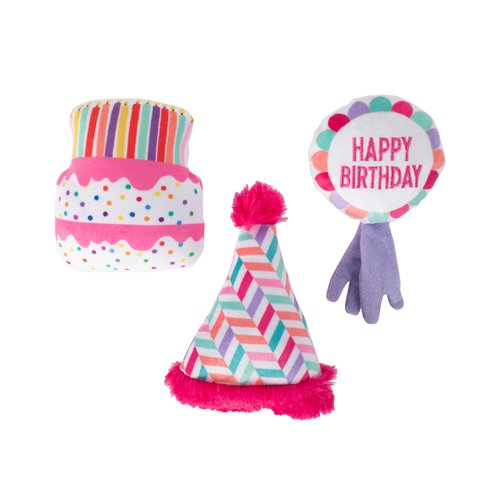 Fringe Studio "CAN I GET A WOOF-WOOF!, Set of 3, Small Plush Dog Toy Set, Pet Shop Collection (662056)