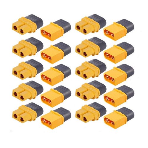 MCIGICM 10 Pair XT60H (XT60 Upgrade) Male Female Bullet Connectors Plugs