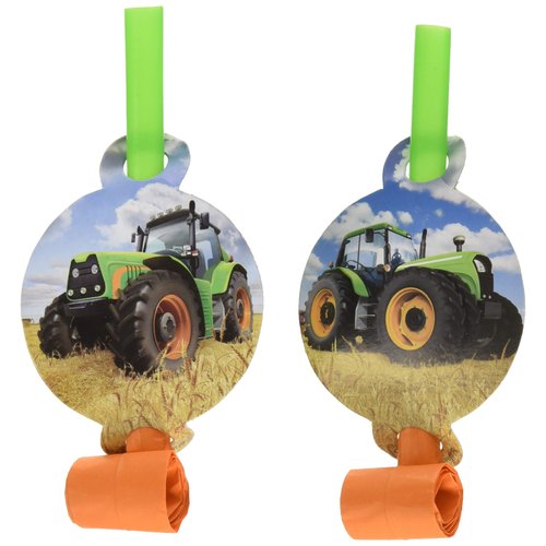 Creative Converting Tractor Time Blowouts Party Supplies, Multicolor