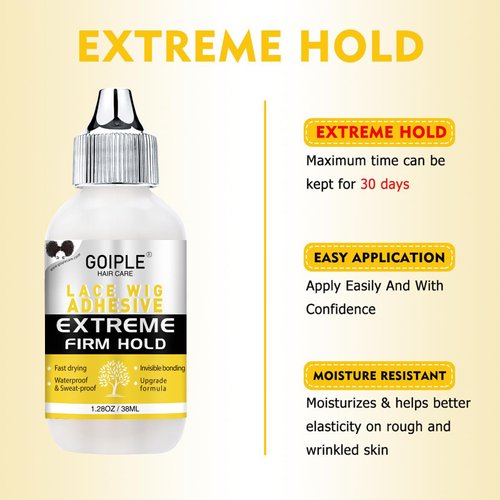 Wig Accessory Essentials Kit Lace Front Wig Glue & Remover, Wig Caps, Elastic Band, Hair Wax Stick, Edge Control, Edge Brush, Hair Shear Dermaplanning Razor Tool and Edge Scarf - 29PCS