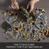 WW2 Military Toys Building Sets, Create a BF109 Fighter Plane & a Karl Giant Mortar Tank, Compatible with Lego, Great Army Airplane Toy for Boys and Kids Age 8-12