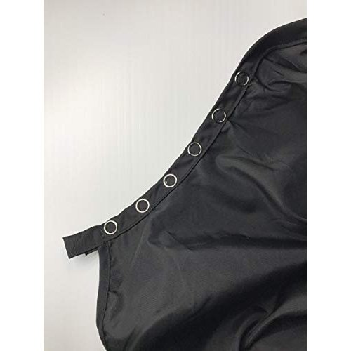 Professional Black Hair Cutting Cape with Adjustable Snap Closure For Hair Stylist - Waterproof, Bleach Proof, 50x57 Inches, Black