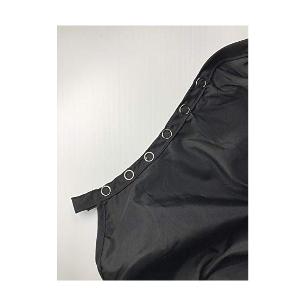 Professional Black Hair Cutting Cape with Adjustable Snap Closure For Hair Stylist - Waterproof, Bleach Proof, 50x57 Inches, Black