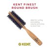 Kent LBR1 Finest Hair Brushes for Women Blow Dry Brush Made of Beechwood -Spiral Radial Boar Bristle Hairbrush for Short or Shaped Hair - Royal Salon Style Straightening Pure Wood Brush from Kent