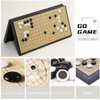 Luoyer 11 Inch Go Game Set Magnetic Travel Board Game Small Portable Folding Chinese Weiqi Gomoku Classic Strategy Game with Plastic Go Pieces