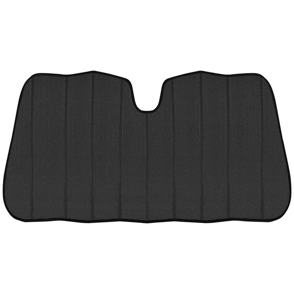 BDK-AS-2511 Front Windshield Shade-Accordion Folding Auto Sunshade for Car Truck SUV-Blocks UV Rays Sun Visor Protector-Keeps Your Vehicle Cool-57 x 27 Inch, Black Glitter