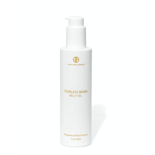 Fearless Mama Belly Oil - Help Prevent Stretch Marks + Smoothing Therapy - Quick-Dry pregnancy Belly + Body Oil - Nutrient Rich with Shea Oil and Vitamin E, Supports Skin as it Stretches