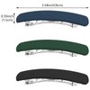 3 Pcs Matte French Hair Clips Flat Hair Barrettes Strong Hold Vintage Hair Clips Cute Hair Styling Clips Metal Snap Hair Clasps Accessories for Women Girls (Blue+Green+Black)