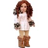 Winter Fun - 3 Piece Outfit - Ivory Parka with Leggings and Boots - Clothes Fits 18 Inch Doll Clothes (Doll Not Included)