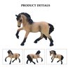 MODEBESO® Realistic Animal Figures Playset,4 PCS Horse Figurines Set,Hand Painting Horse Figures Set,Educational Toy,Cake Toppers Christmas Birthday Gift for Kids Todllers (4 PCS Horse Set 1)