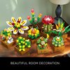 CUBIMANA 9 Succulents Plants Building Set, 951 PCS Flowers Botanical Collection Bonsai Artificial Plant Set Building Blocks Toy for Home House Decor Birthday Housewarming Gift for Adults Women Kids 8+