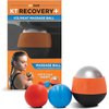KT Health, Ice/Heat Therapeutic Massage Ball for Muscle Pain & Stress Relief, Black/Orange