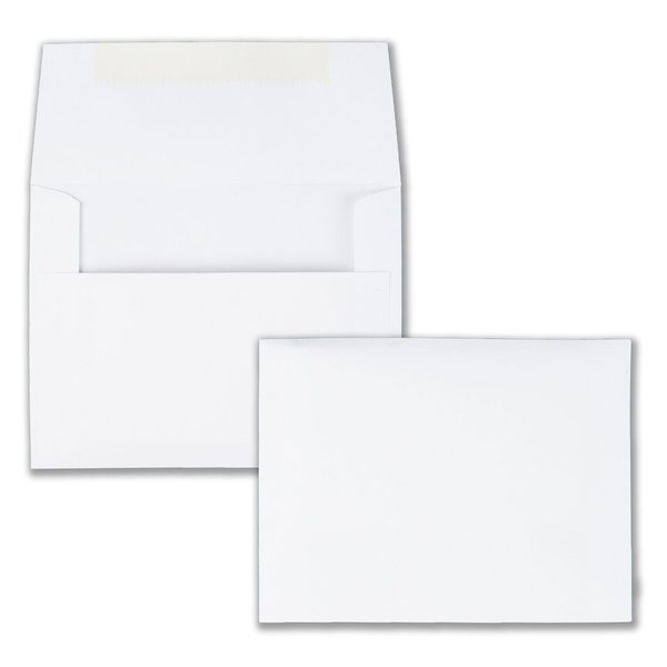 Quality Park Invitation Envelopes, #5.5, White, 4.375 x 5.75 inches,Box of 100 (36217)