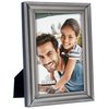 Malden International Designs Concourse Pewter Metal Picture Frame, 5x6, Silver