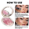 SINART Baked PRO Blush. Brighten Lighting Highly Glow Marbleized Blush. Lightweight Shimmery Satin Face Makeup. Cruelty-Free Powder Blush. Shape, Contour & Highlight Face - B1