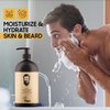 Barbology LONDON 2-in-1 Beard and Face Moisturizer with Jojoba Oil, Argan Oil, and Avocado Oil, Conditions Dry, Itchy and Coarse Facial Hair, 10oz Pump Bottle