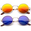 Newbee Fashion Round Retro Sunglasses & Clear Lens Glasses Vintage Round Sunglasses