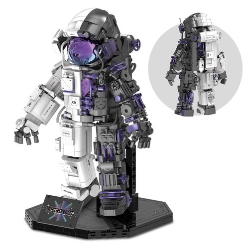 Finger Rock Space Astronaut Building Set for Adults, Semi-Mechanical Astronaut Action Model with Display Stand for Office Home Decorations, Spaceman Toys Gifts for Kids 8-14 Boys Girls