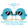 TeeTurtle - Plushmates - Father's Day - Cool Sunglasses Penguin - Huggable and Soft Sensory Fidget Toy Stuffed Animals That Show Your Mood!