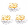 CYMYLAR 3 Pcs Coffee Latte Balloons/Coffee Birthday Party Decorations/I Love You A Latte/Coffee Booth Decoration/Coffee Lovers Party Decorations/Wedding/Coffee Bar Wall Table Decorations/Adults Party