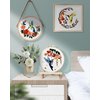 TINDTOP Hummingbird and Flower Embroidery Kit for Adults