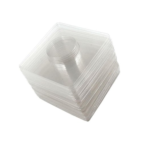 20 Pieces Eyelash Tray Holder Plastic Lash Tray Holder Square Eye Lash Tray Empty Eye Lash Tray Holder Plastic False Eyelash Trays Container Eyelash Storage Case Box(Clear, 7cm)