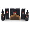 G.B.S Beard Grooming Set- No Snag Anti-Static Stylish Bamboo Wood Beard Comb, Natural Unscented Beard Oil and Sandalwood Beard Oil