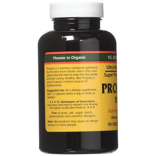 YS Eco Bee Farms Propolis 1000 - 90 Count (Pack of 3)