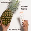 Mudita Earth Pineapple and Rosehip Vitamin C and Niacinamide Serum - Organic Vitamin C E Ferulic Serum for Acne Scars Dark Spots - Hyperpigmentation Serum for Skin Brightening and Rejuvenation