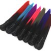 iLUU Ombre Synthetic Hair Ponytail Extensions Natural Black to Pink Color Two Tone Claw in Ponytail Hair Extensions Long Straight Hairpiece 24" 130G/Set Pony Tail 1BTPink