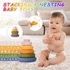 Baby Toys 6-12 Months, Montessori Toys for 1 Years Old, 6-in-1 Set Infant Toys with Sensory Toys, Spinner Toys for Babies, Baby Blocks, Stacking Toys, Learning Toys Gifts for Toddler Newborn, 32PCS