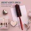 FORANYO Boar Bristle Hair Brush, Soft Bristle Hair Brush Boar Bristle Brush for Thick Hair Fine Hair, Round Hair Brush Boar Brush For Women Men