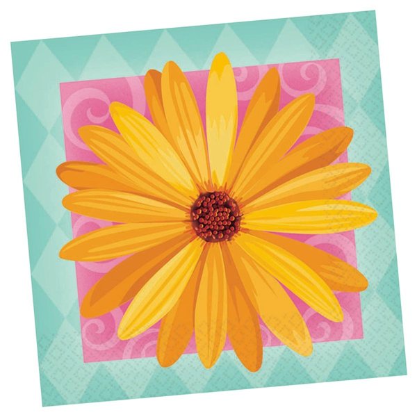 In Bloom Beverage Napkins | 16 Ct. | 5" x 5"