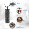 QGJNSGC Sunflower Celtic Urn Necklace Cylinder Bar Urn Necklace for Ashes Pendant Necklace Keepsake for Ashes Memory Keepsake Cremation Jewelry (Black)